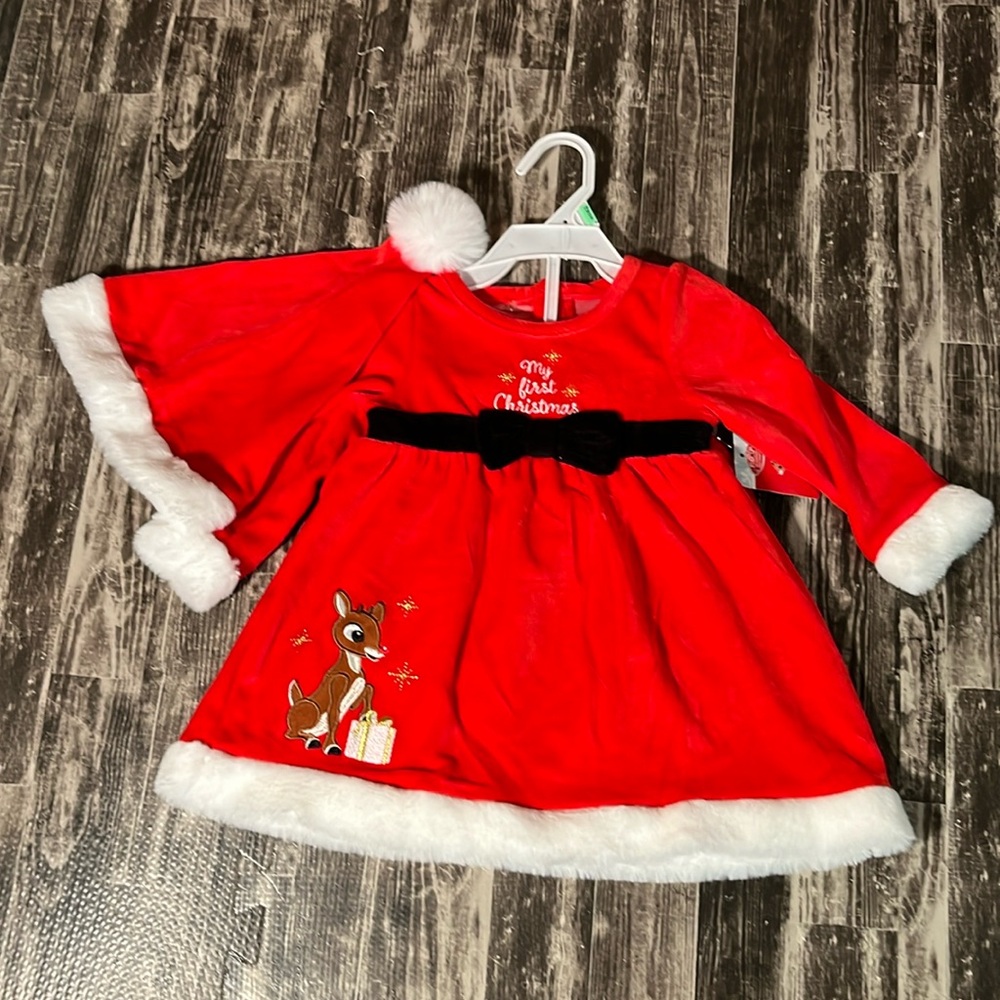 Rudolph My First Christmas Dress NWT